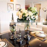 New Design European Style Home Wedding Decor Transparent Glass Vase thumbnail-2