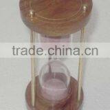 Wood Sand Timer, Hourglass Sand Timer, Minute Sand Timer, Sand Hourglass, Hourglass Timer, Brass Sand Timer, Timer thumbnail-3