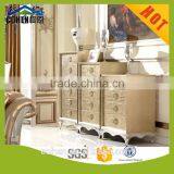 Golden Color Luxury Wooden Storage Cabinets With Automatic Sliding Guide Rail Chest thumbnail-1