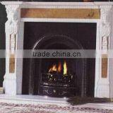 Carved Granite Fireplace thumbnail-1