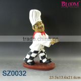 2014 Customized resin chef home decoration