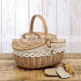 Wholesale wicker picnic basket wicker mini picnic basket