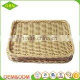 Hand Woven Washable Solid Plastic Food Basket thumbnail-4