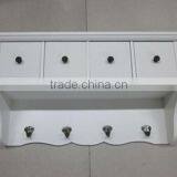 White Color Wooden Wall Shelf thumbnail-1