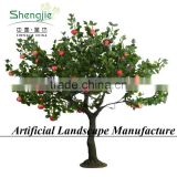 China factory wholesale customized crystal fake apple tree for decoration