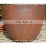 Dark Clay Egg Planter, Set of 3. thumbnail-1