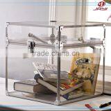 Customized Lucite Storage Box, Clear Plexiglass Trunk Lucite Furniture, Trunk Coffee Table thumbnail-1