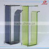 Hot Sale Wholesale Acrylic Clear Green and Black Tall Glass Vases thumbnail-4