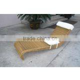 S Shape Rattan Lounger With Cushion thumbnail-3