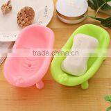 2017 Trending Products Bathtub Shaped Soap Dish Silicone Soap Holder thumbnail-1