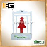 Wood Hanging Flower Basket With Silk Screen for Garden Planter thumbnail-1
