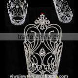 Sweet Rhinestone Large Adult Tiara And Crowns For Pageant H172-131 thumbnail-1