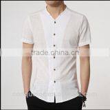 Men's White Linen Shirt HOT! MSRL0044 thumbnail-2