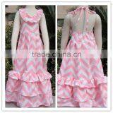 Wholesale Childrens Boutique Clothing Fancy Baby Girls Maxi Dress thumbnail-3