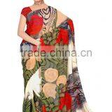Digital Indian Printed Designer Styles Saree thumbnail-3