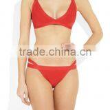 New Fashion Red/Blue Bandage Swimsuit HL Bikinis 2 Piece Swimsuit Red Beachwear thumbnail-2