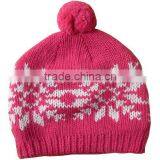 Fashion & Popular 100% Acrylic Knitted Winter Kids Hats thumbnail-1