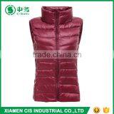 New Arrival Winter Ultralight Thin Stand Collar Women Duck Down Vest thumbnail-4