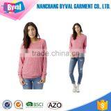 Wholesale Custom Printtin Women Dry Fit Pink Sweatershirt thumbnail-2