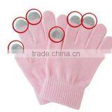 New Design Plain Color Unisex Touch Screen Cotton Knitting Gloves thumbnail-3