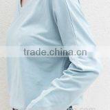 Wholesales Fashion T-shirt Long Sleeve Comfortable Designs for Ladies thumbnail-2