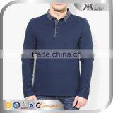 Man Long Sleeve Polo Style Shirts Solid Casual Tops,Men's Clothing thumbnail-1