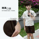 Juqian OEM LOGO School Wearing Shirts and Shorts Boys Primary School Uniform thumbnail-4