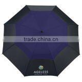 42" Color Pop Vented Windproof Umbrella - 42" Vented Pongee Canopy With Color Pop on Upper Canopy and Comes With Your Logo thumbnail-5