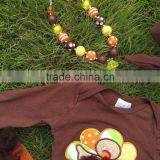 2015 Baby Toddler Girls Children Tutu Romper Girls Thanksgiving Romper Turky Romper Girls Lace Tutu Romper Necklace and Headband thumbnail-2