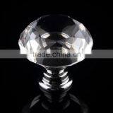 2016 Hot Sale 1pcs 30mm Diamond Crystal Glass Alloy Door Drawer Handle Cabinet Wardrobe Pull Glass Handle Knobs Free Shipping thumbnail-4