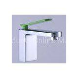 Green Color Single Lever  Basin Mixer Taps Hot-Cold Deck Mounted Brass Robinet