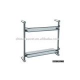double layer glass shelf(double glass shelf,glass wall rack)