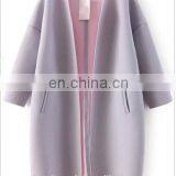 Long Sleeve Pockets Loose Coat, Women Coat, thumbnail-2