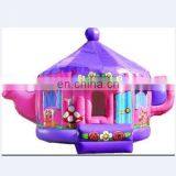 Commercial inflatable teapot bouncer house,inflatable kettle bouncy castle for sale