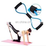 8 Shaped Elastic Tension Rope Chest Expander Yoga Pilates Sport Fitness Belt Body Shape Health Care Random Color Workout Bands