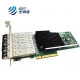 F1004E Intel XL710 4-port SFP+ Fibre Optic NIC SFP 10g Network Card thumbnail-2