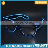 Halloween Parade Custom Logo Glow Party LED EL Wire Glasses Sunglasses thumbnail-4
