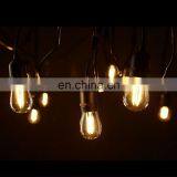 Connectable Garden Party Patio Cafe Black Cable With E27 Hanging Socket Lamp LED Globe Outdoor Led Bulb Light Strings thumbnail-2