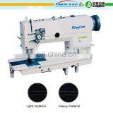 High-speed Double Needle Lockstitch Sewing Machine for Manufacturing Plant Garment Shops