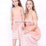 2019 New Mommy and Daughter Dress Latest Family Matching Clothing Long Stripe Dresses (this Link for WOMAN) thumbnail-1