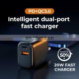 Custom LOGO L-QP204 EU Plug 20W Fast PD Charger With QC3.0 Fast Charging for IPhone 12 for Samsung thumbnail-2