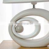 Latest Arrival Indoor Lighting Oval Shape Indoor Ceramic Lamps With Custom Lampshade thumbnail-3