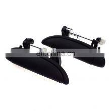 New 2Pcs Outside Door Handle Left & Right Side Black For 02-10 Nissan Platina thumbnail-1