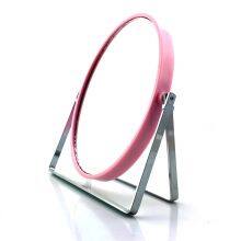 Oval Shape Desktop Mirror Metal Frame Mirror Makeup Table Mirror