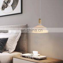 HUAYI New Design Iron Wood Glass Indoor Bedroom Living Room 60w Modern Hanging Pendant Light thumbnail-5