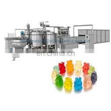 Small semi-automatic gummy jelly bear soft and hard candy forming machine depositor confectionery production line