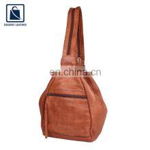 Wholesale Quantity Manufacturer of Hot Selling Luxury and Stylish Look Genuine Leather Unisex Backpack Bag thumbnail-3
