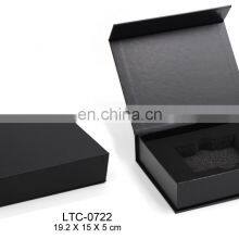 Black Wholesale Custom Logo Premium Luxury Cardboard Paper Gift Wig Hair Extension Magnetic Packaging Box Customized Ribbon Art thumbnail-2