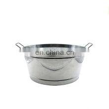 Top Sale Metal Manufacturer Branded Logo Modern Premium Giveaway Custom Galvanized Ice Buckets Parties thumbnail-3
