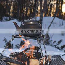 Customer Oriented Premium Quality Silver Stand Plate Outdoor Cast Iron Campfire Tripod thumbnail-2